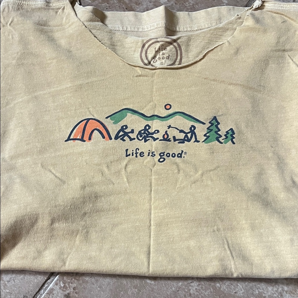 Life Is Good Kids' Tan Adventure Tee